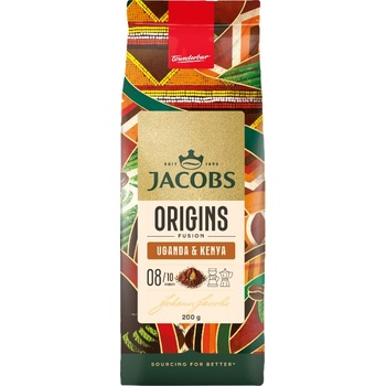 Douwe Egberts Мляно кафе Jacobs Origins Уганда и Кения 200 г