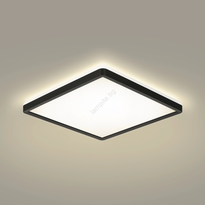 Brilagi - LED Лампа за баня ULTRA SLIM LED/18W/230V 30x30 см черен IP54 (BG2090)