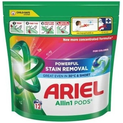 Ariel Allin1 Pods prací kapsle na barevné prádlo 12 PD