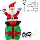 Aga Nafukovací LED Santa Claus 185 cm