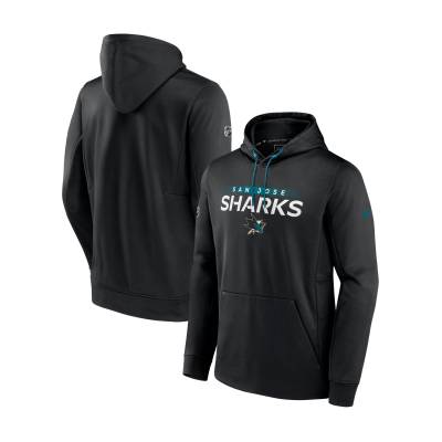 San Jose Sharks мъжки суитшърт с качулка RINK Performance Black-Active Blue - XL (HOK-105015-3)