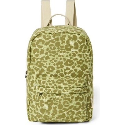 STUDIO NOOS - Cotton Midi BACKPACK - batôžtek s predným vreckom Green Leopard