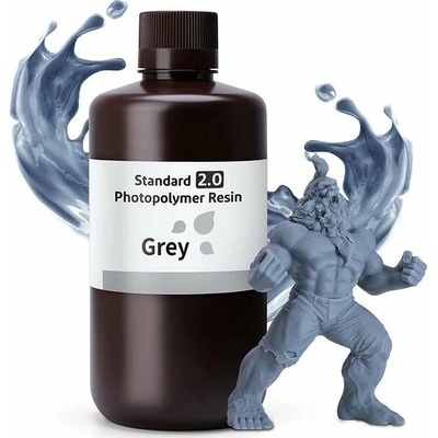 Elegoo Standard Resin V2.0 1KG Grey 50.103.0061 – Zbozi.Blesk.cz