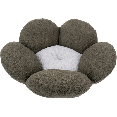 Ferplast plyšová postel Fiore Bouclé zelená / šedá 64 x 21 cm