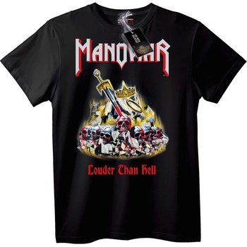 NOONEBRAND Тениска Manowar по-силно от ада - 6XL, White