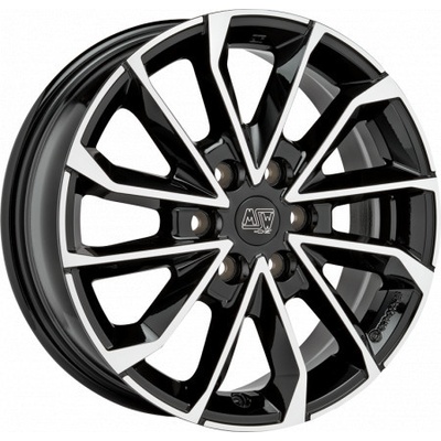 MSW 42 7.5x19 6x120 ET52 gloss black polished