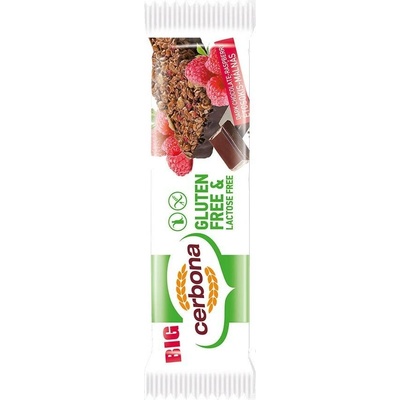 Cerbona Bezlepková Müsli tyčinka čokoláda a malina polomáčený 35 g