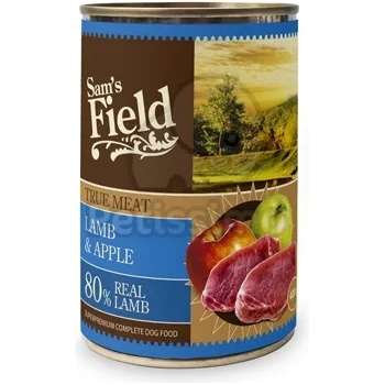 Image 1 of Sam's Field True Meat Lamb & Apple консервирана храна 6 x 400 г
