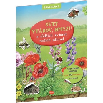 ELLA&MAX СВЯТ НА ПТИЦИ, НАСЕКОМИ и други животни в нашите градини - Книжка с плакат и стикери