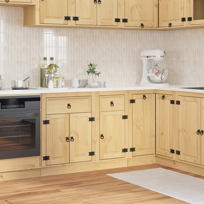 vidaXL За шкафове с чекмедже с рафт SKI Кехлибарен 40 x 46 x 81, 5 см (42007561)