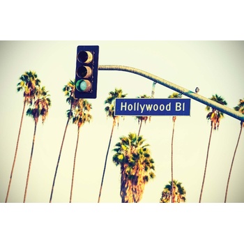 DIMEX ART s. r. o Флизелинов фототапет табела на булевард холивуд 375 x 250 см