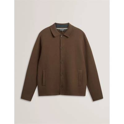 Ted Baker Яке Ted Baker Men's Knitted Quilted Hybrid Jacket - Khaki