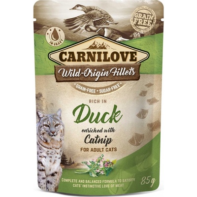 Carnilove Cat Rich in Duck Enriched with Catnip 85 g