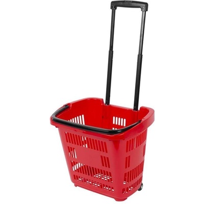 Košík Racks PB01 0460x355x420 mm, nákupný, teleskopická rúčka, s kolieskami