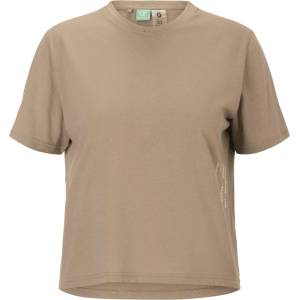 Scott Дамска тениска Scott Women's Tee Endurance Dri S/S Running shirt - Toast Beige / Cotton White - размер L (916-6368-0214)