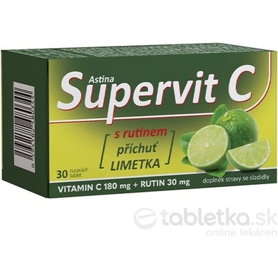 Astina Supervit C s rutinem limetka 30 tabliet