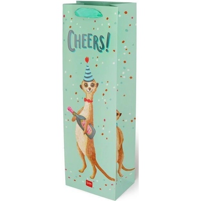 Dárková taška na víno Legami Gift Bag - Bottle - Meerkat