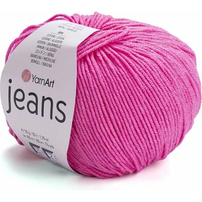 YarnArt Jeans 42 tmavě růžová