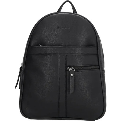 Beagles malý elegantní batoh „Doublezip“ černý 4 l
