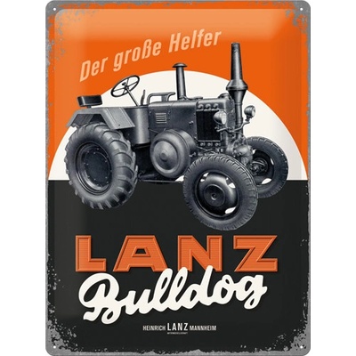 Postershop Plechová cedule - LANZ Bulldog 40x30 cm