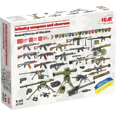ICM Infantry weapons and chevrons of the Armed Forces of Ukraine 1:35