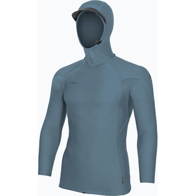 Pánské O'Neill Hyperfreak Skins Rash Guard Hooded LS blue fusion/blue fusion