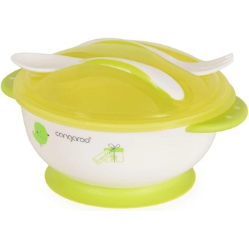 Cangaroo Купа за храна с лъжица и вилица f1301 зелен (3800146259921)