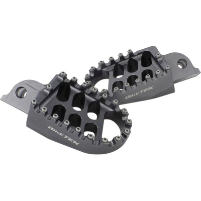 BikeTek MX kovania Wide Platforma stúpačkách Suzuki Gun Metal 33GM FOX33GM