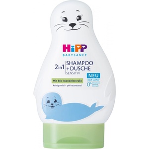 HiPP Шампоан за коса и тяло Hipp Babysanft - Тюленче, 200 ml (90124)