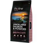 Profine Суха храна за малки кученца едри породи profine dog junior large salmon & potatoes 15кг (260)