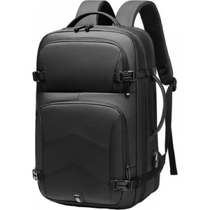 MingLu Раница за лаптоп 15.6 инча, MingLu, 20-39L, USB порт, водоустойчива, унисекс, размери 320 x 110 x 450, черен (13-5251272367)