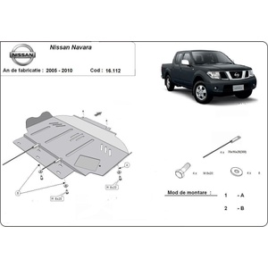 Scut Motor - Румъния Метална кора под двигател nissan navara от 2010 (72303)