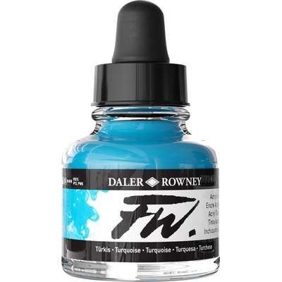 Daler Rowney FW Акрилно мастило Turquoise 29, 5 ml 1 бр (160029145)