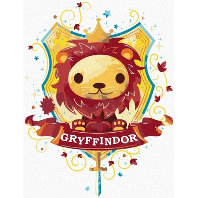 Zuty Nebelvír harry potter 40 x 50 cm vypnuté plátno na rám 8596530133490
