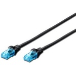 DIGITUS By ASSMANN Пач кабел Assmann UTP Cat. 5e / 1 m / Черен