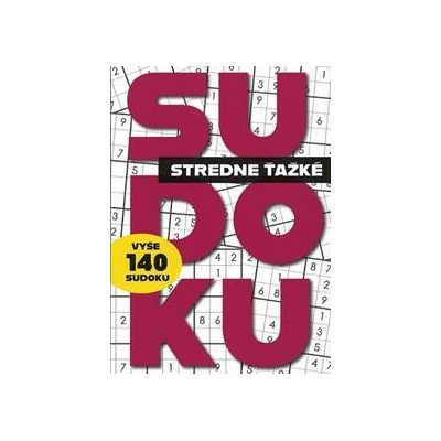 Sudoku stredne ťažké - bordové - autor neuvedený