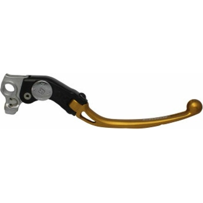 ACCOSSATO Adjustable folding lever ACCOSSATO LV011 in aluminium for original brake master cylinders zlatá