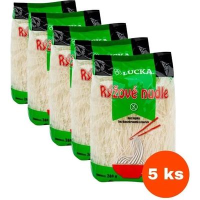 Lucka Rýžové těstoviny vlasové nudle 5 x 240 g