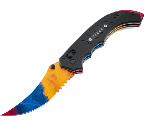 F A D E E Flip knife Marble Fade