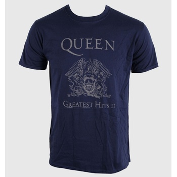 ROCK OFF мъжка тениска Queen - Greatest Hits II - Navy - Bravado EU - QUTS10MBL