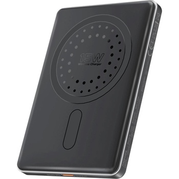 Promate Външна батерия ProMate, Blade-5. Black 5000mAh Ultra-Slim 15W MagSafe Compatible Power Bank w/ 20W PD USB-C input/Output Port, Aluminium Construction - Черна (6959144066462)