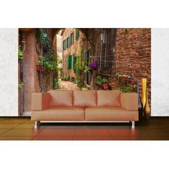 DIMEX ART s. r. o Самозалепваща се флизелинова фототапета скрита улица в италия 375 x 250 см