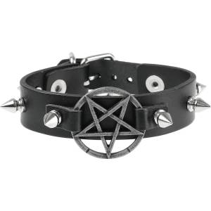 Leather & steel fashion Гривна Pentagram - LSF1 87