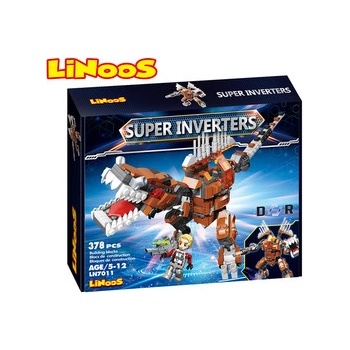 LiNooS robot/dinosaurus s postavičkou 378 ks
