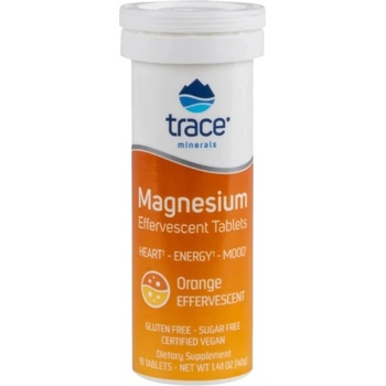 Trace Minerals Magnesium / Effervescent Tablets [10 разтворими таблетки] Портокал