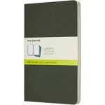 Moleskine Cahier plain notebook L size 3pcs. (7500093005)