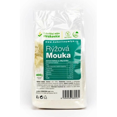 Kukuřičný mlýn Ryžová múka polohrubá 400 g