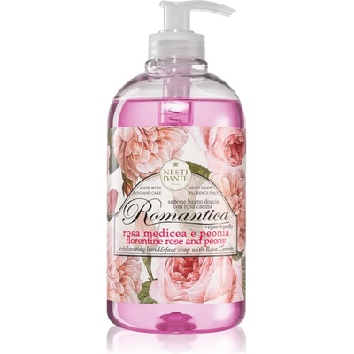Nesti Dante Romantica Florentine Rose and Peony течен сапун за ръце 500ml