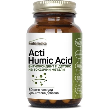 Herbamedica Acti Humic Acid, 350 mg, 60 веге капсули, Herbamedica
