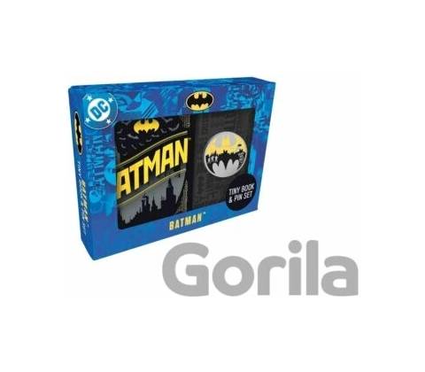 DC COMICS BATMAN TINY BK & PIN SET
